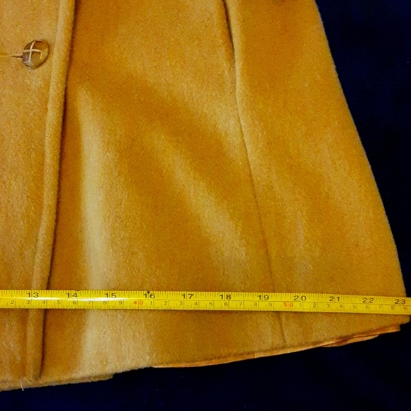 Women's Wool New England Machintosh Beige Peacoat (L) - Picture 13 of 16